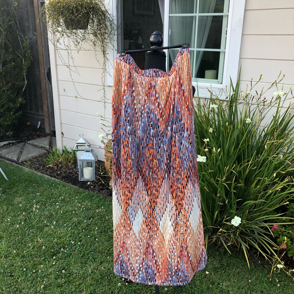 Womens maxi skirt - multi colored